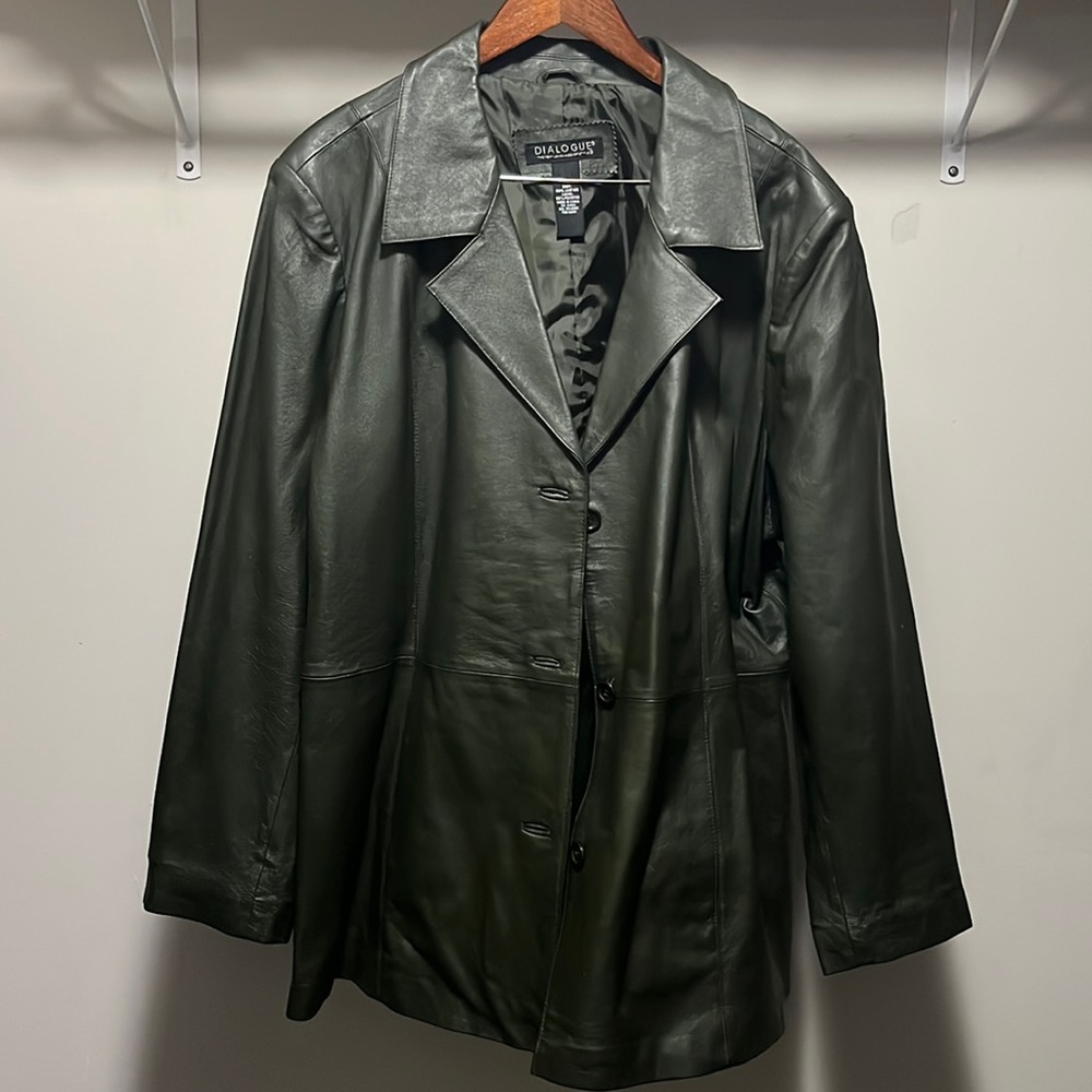 Women’s hunter green leather